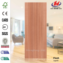 JHK-F01 De Boa Qualidade Flat Red Sapelli Deep Natural HDF Fábrica Fábrica Pele Porta